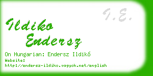 ildiko endersz business card