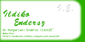 ildiko endersz business card